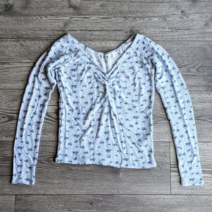 Hollister Long Sleeve Floral Shirt